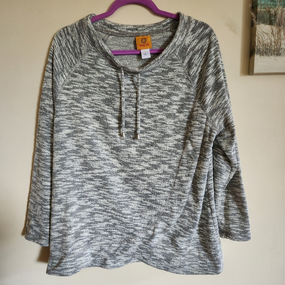 Ruby Rd black heathered sweater large